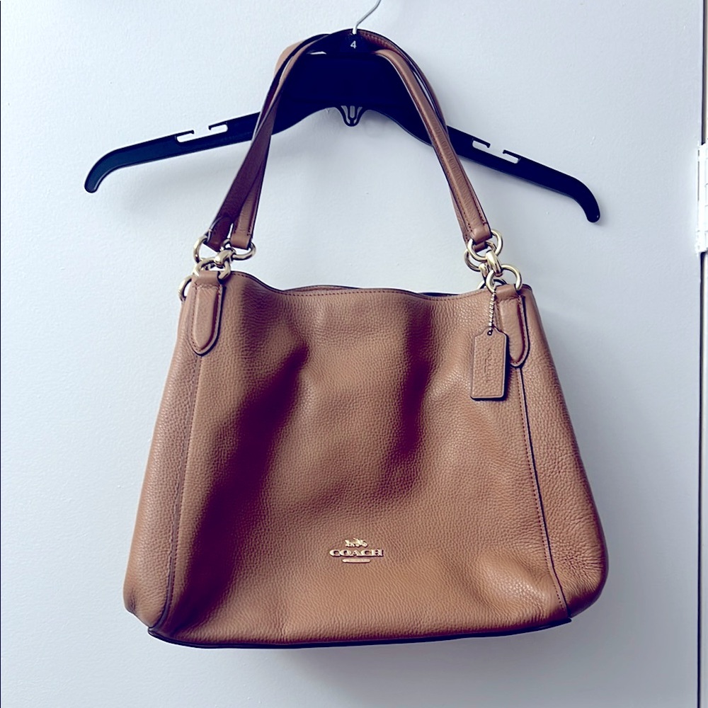Leather coach bag